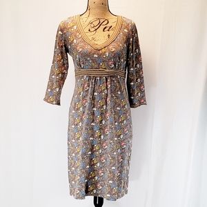 Boden Brown Floral Dress